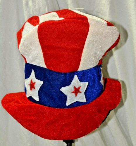 Uncle Sam Felt Red White Blue Stars 
