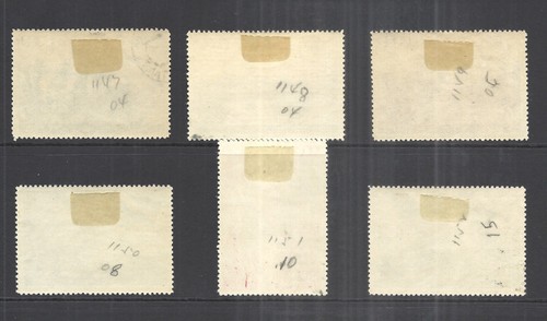 RUSSLAND SCOTT 1147 - 1152 GEBRAUCHTES SET - 1947 10. JAHRSTAG MOSKAU - WOLGA-KANAL - Bild 2 von 2