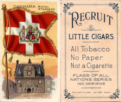 tobacco flags Vintage from early 20th century template id=105328] Rare Tobacco Flag Quilt |
