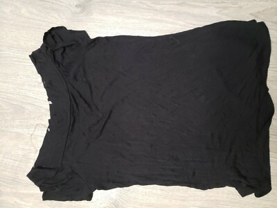 T-shirt Ultra Flirt Pour Juniors - Taille M, Manches Courtes, Col Bateau, Noir Basique