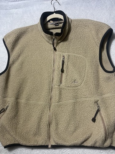 Vintage Mens Eastern Mountain Sports EMS Outdoor Khaki Full Zip Vest Size XL - Picture 10 of 19
