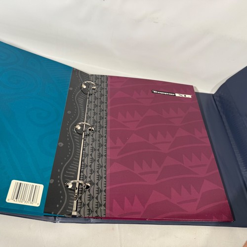 Vtg Mead Trapper Keeper XL 3 Ring Portfolio Binder Notebook 2 Folders Pocket New - Picture 3 of 7