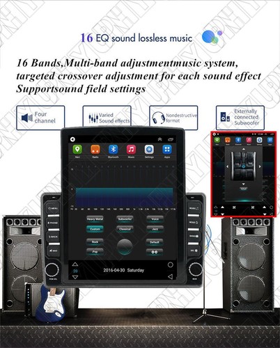 9.7" Vertical Radio Stereo GPS Nav Head Unit For Toyota Sienna 2004-2010 Carplay - Picture 11 of 24