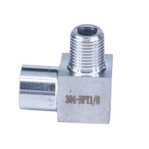 1/8" NPT Female To Male Elbow Pipe Fitting 304 Stainless Steel Water Gas Oil - Picture 1 of 5