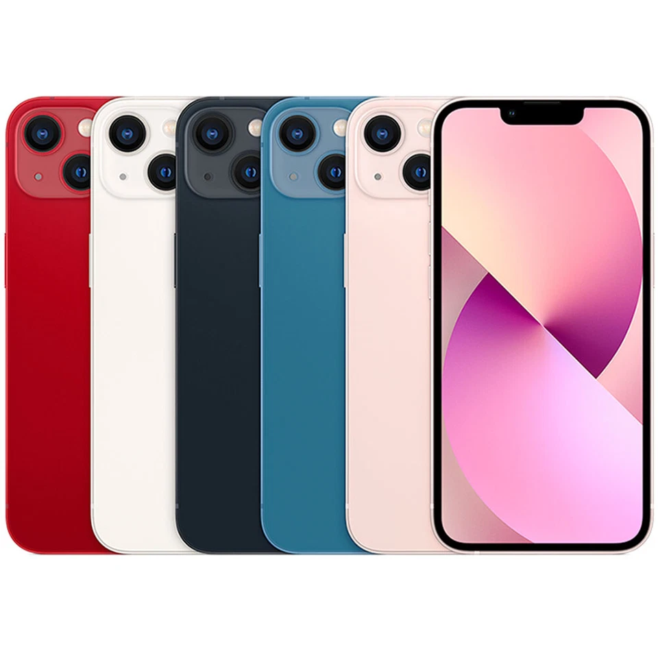 Neu Apple iPhone 13 (5G) 128GB Dual SIM Smartphone Handys Schwarz/Weiß/Blau/Grün
