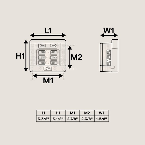 Soporte de bloque de caja de fusibles de hoja de 6 vías con barra colectora de tierra negativa para 12V 32V automático - Imagen 6 de 7
