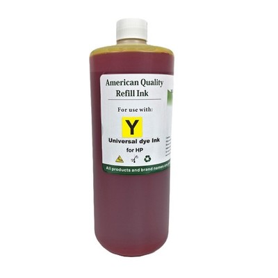 1000ml Refill Ink Bottle Kit Yellow For HP 60 61 62 63 64 65 67 68 Premium Ink