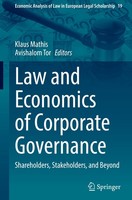 Law And Economics Of Corporate Governance Klaus Mathis