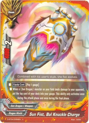 Sun Fist, Bal Knuckle Charge - D-BT04/0056EN - U Near Mint Buddy Fight Triple D 