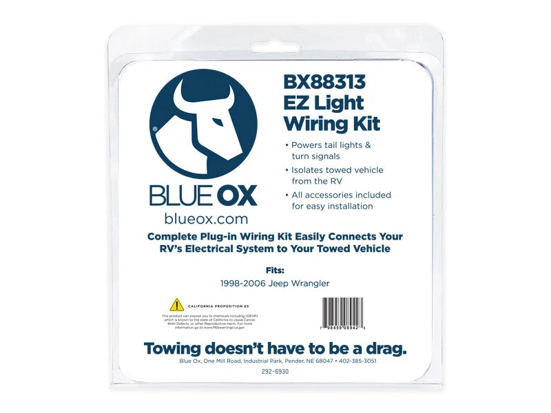 Kit de chicote de fios Blue Ox EZ BX88313 ajuste universal luzes de reboque - Imagem 2 de 2
