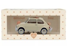 Norev 1/18 Fiat 500 L 1968 Ivory Model Car Wedding Gift New 187780