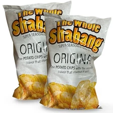 The Whole Shabang Original Potato Chips, 2x BIG 6 Oz Bags