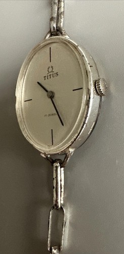 Solvil Et Titus GENEVE 9156 Swiss 800 Silver Automatic 17 Jewels Watch Works - Picture 15 of 24