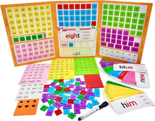 Phonics Word Building Magnetic Tiles Set, Phonics Manipulatives, Magnetic Letter