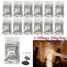 10x 200g/Bag Cold Spark Machine Ti Powder 2-5M Range Stage Party Effect