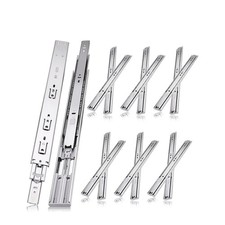 12 inch Drawer Slides 6 Pairs 12pcs Soft Self Close 3 fold Full Extension Bal...