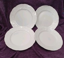 Set of 4 Dansk White Ivy Lierre Sauvage CNP France Dinner Plates Limoges 27cm