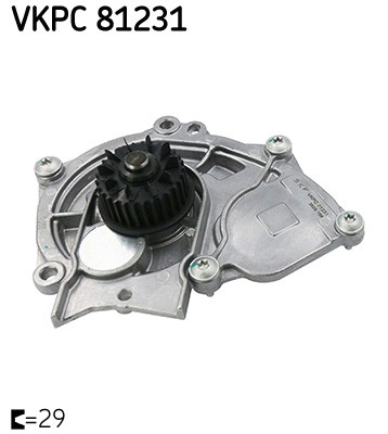 Water pump VKPC 81231 SKF for VW AUDI SEAT SKODA CUPRA - Image 8