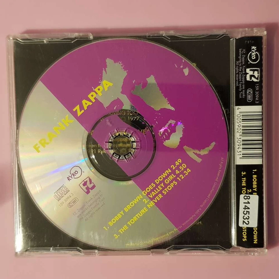 FRANK ZAPPA Bobby Brown DADC Austria VG+/EX (MCD) - Bild 3 von 3