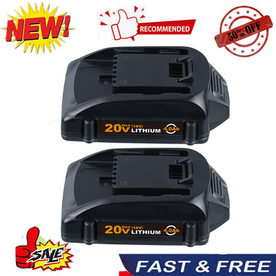 2X New 4.0Ah 20V For Worx WA3520 WA3578 Power Share Battery WA3525 WA3575 Li-Ion