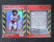 Kristian Campbell 2025 Topps Stadium Club In Case Of Emergency Insert Rookie...