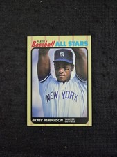 1989 Fleer All Star Baseball card # 20 Rickey Henderson    ( VG to EX)