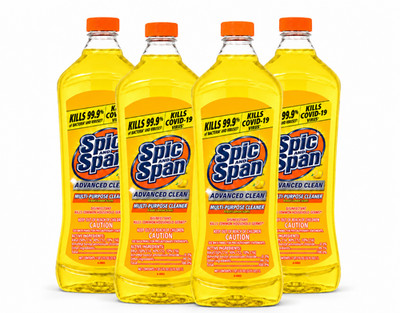 Spic and Span Lemon Multi-Surface Cleaner 34oz Liquid 4 Pack
