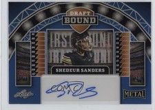 2025 Leaf Metal Draft Bound Blue Prismatic /20 Shedeur Sanders #DB-SS1 Auto 13u1