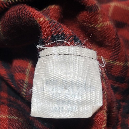 Giacca camicia vintage calzoni donna lana zip plaid made in USA taglia small rossa nera - Foto 10 di 13