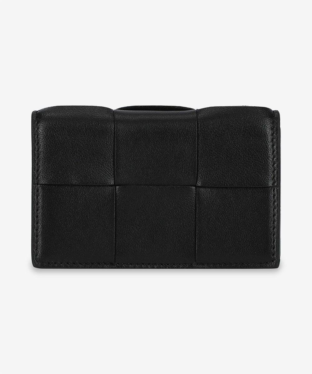 ☆BOTTEGA VENETA☆ Cassette Business Card Case Black 814644V Bottega Benetta Cassette Business Card Case Black | eBay