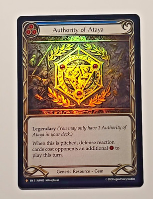 Flesh and Blood Super Slam Authority of Ataya Fabled SUP000