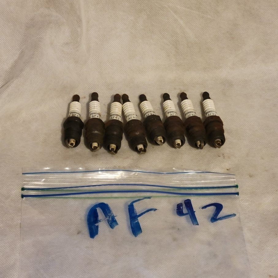 8 lot Autolite Spark Plugs Nos vintage AF42 powertip
