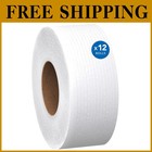 Scott High-Capacity Jumbo Roll Toilet Paper, 2-Ply, 12 Rolls