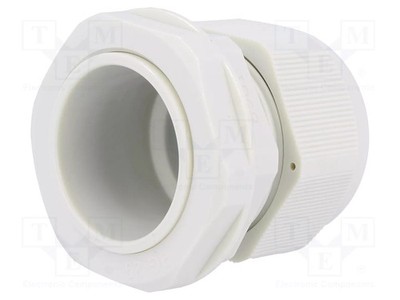 18,6mm Polyamid UL94V-2 PG21 IP68 grau Kabelverschraubung