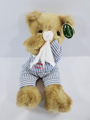 Bearington Collection Willie Willie Teddy Bear Get Well Soon Plush Collectible