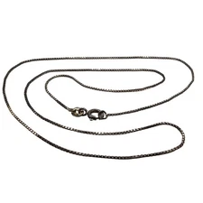 Avon 925 Sterling Silver Box Chain Necklace 18" – Minimalist, Durable, Elegant