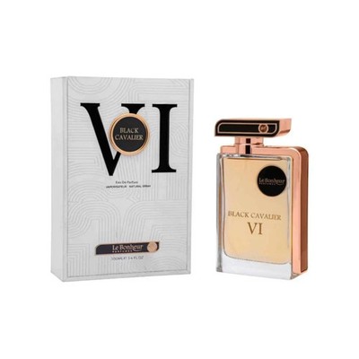 Le Bonheur Black Cavalier VI Parfum for Men 100ml Fragrance Woody Floral Musk