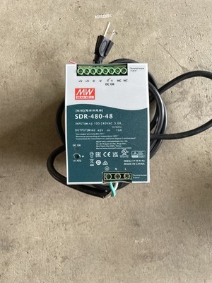Mean Well SDR-480-48 AC to DC DIN-Rail Power Supply 48 Volt 10 Amp 480 Watt