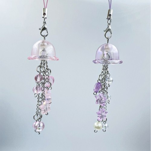 Jellyfish Beaded Phone Charm with Star Key Chain Phone Charm Key Chain - Photo 2 sur 7