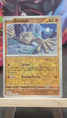 Geodude 074/165 Reverse Holo MEW SV: Scarlet & Violet 151 Common NM-MP