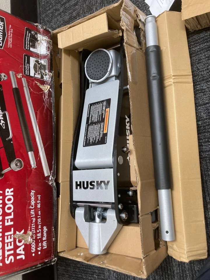 Husky 3-тонный гидравлический напольный домкрат для тележки подъемный диапазон 5–13 дюймов - Изображение 2 из 4