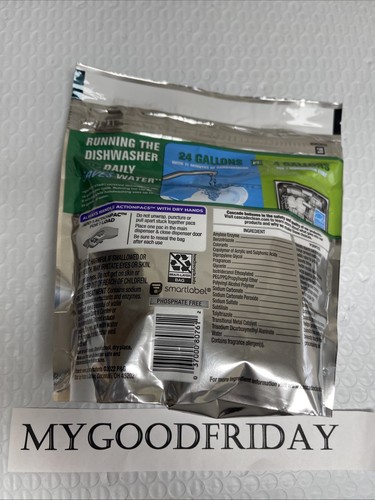 Cascade Platinum (21) ActionPacs Dishwasher Detergent Lemon Scent Sealed Pack - Picture 3 of 6