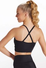 Dance Crop top Small Child Black Balera MT12644 twisted Jazz Contemporary