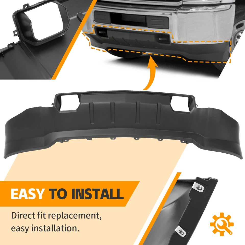 Air Dam Deflector Bumper Valance Panel For 2015-19 Chevy Silverado 2500HD 3500HD - Image 3 of 4