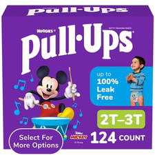 Pull-Ups Boys' Potty Training Pants, 2T-3T 16-34 lbs , 124 Count   SALE