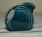HOMER LAUGHLIN FIESTAWARE Fiesta Juniper Green Mini Disc Pitcher / Creamer 3.5”