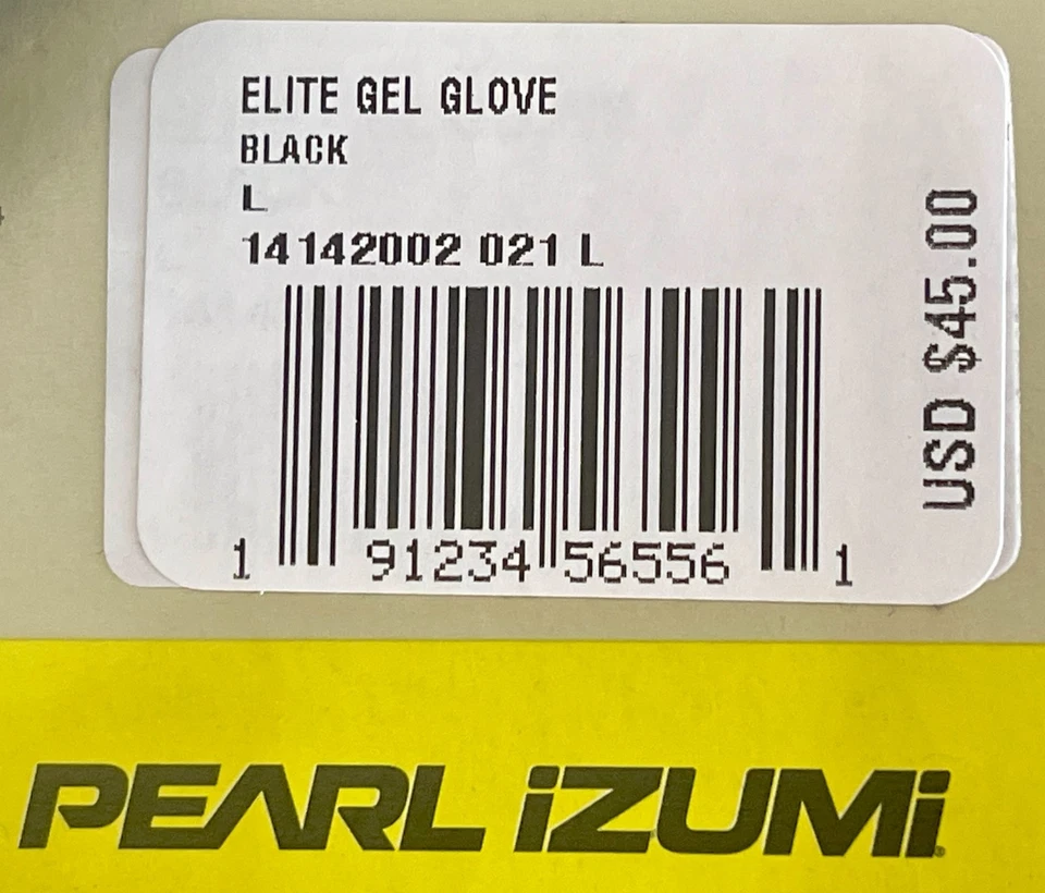 Guantes de ciclismo de carretera Pearl Izumi Elite Gel para hombre - Color: negro - Talla: grande Foto 3 de 3