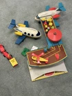 Fisher-Price Little People Vintage Airport With 2 Airplanes