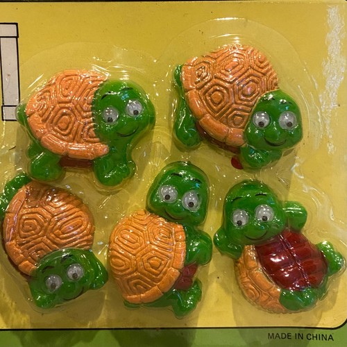 De colección Googly Ojo Tortugas Soportes Magnéticos Memo Imanes de Nevera Nuevo de Lote Antiguo - Imagen 2 de 4