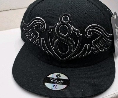 Young Jeezy Eight732 8732 Fitted Cap Hat Size 7 3/8 $30 NEW
